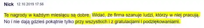 Nagrody, szacunek i gratulacje przy wszystkich 
                – użytkownik Nick dodaje komentarz w dn. 12.10.2019